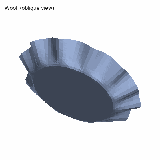 Wool drape oblique